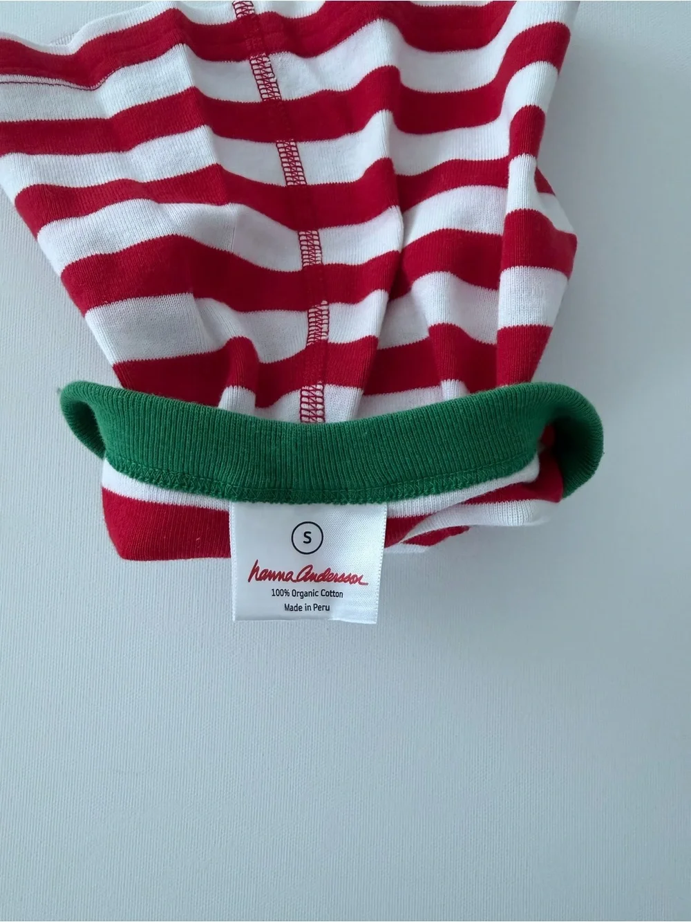 Hanna Andersson Red & White Stripe Dog Pajamas